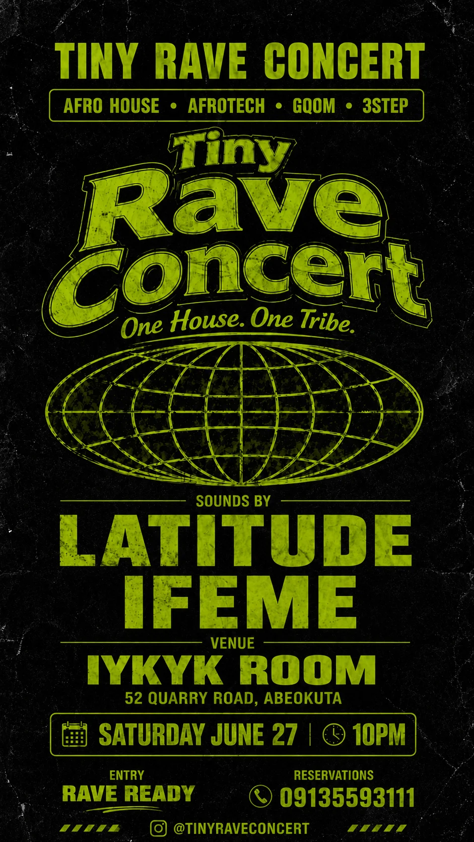 Tiny Rave Concert — June 27 Flyer